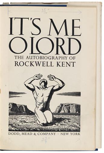 KENT, ROCKWELL. Printers dummy for Its Me O Lord; The Autobiography of Rockwell Kent.